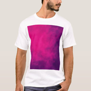 Neon Pink Smoke Männer Custom T - Shirt