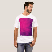 Neon Pink Smoke Männer Custom T - Shirt (Vorne ganz)