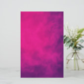 Neon Pink Smoke Paper Sheet - Anpassbar (Stehend Vorderseite)