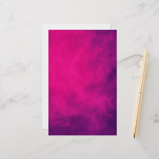 Neon Pink Smoke Paper Sheet - Anpassbar (Vorderseite/Rückseite Beispiel)