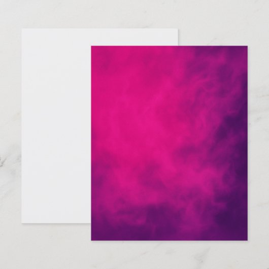Neon Pink Smoke Papierblatt (Vorne/Hinten)