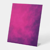 Neon Pink Smoke Pedestal Schild - individuell eins (Vorderseite)