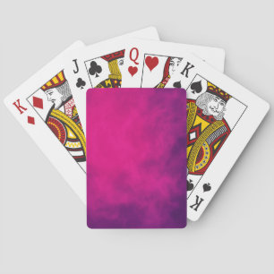 Neon Pink Smoke Playing Cards - Anpassbar Spielkarten
