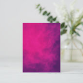 Neon Pink Smoke Postcard - individuell einstellbar Postkarte (Stehend Vorderseite)