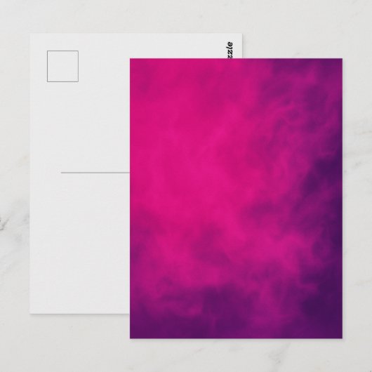 Neon Pink Smoke Postcard - individuell einstellbar Postkarte (Vorne/Hinten)