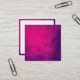 Neon Pink Smoke Square Business Card - Anpassen Quadratische Visitenkarte