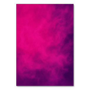 Neon Pink Smoke Table Card - Anpassbar Tischnummer