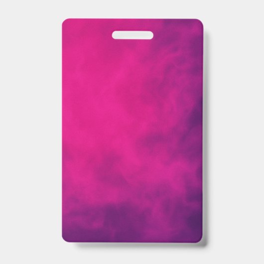 Neon Pink Smoke Vertikales Abzeichen - individuell Ausweis (Vorderseite)