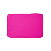 Neon Pink Solid Color Badematte (Vorderseite)