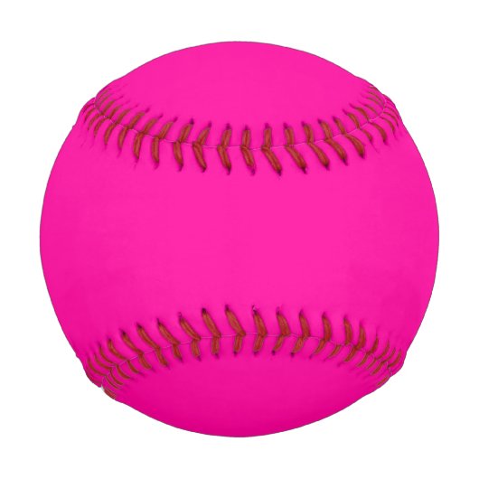 Neon Pink Solid Color Baseball (Vorderseite)