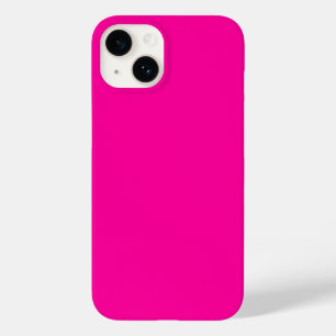 Neon Pink Solid Color Case-Mate iPhone 14 Hülle