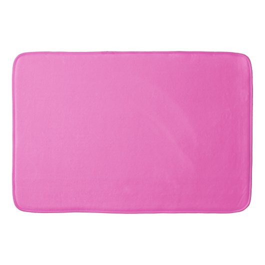Neon Pink Solid Color | Classic Badematte (Vorderseite)