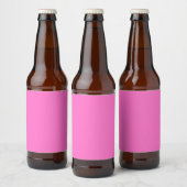 Neon Pink Solid Color | Classic Bierflaschenetikett (Flaschen)