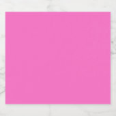 Neon Pink Solid Color | Classic Bierflaschenetikett (Einzelnes Label)
