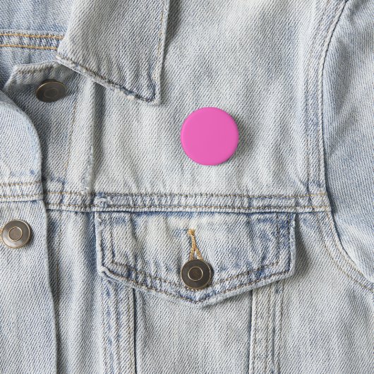 Neon Pink Solid Color | Classic Button (Beispiel)