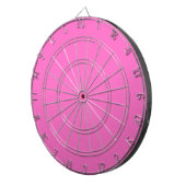 Neon Pink Solid Color | Classic Dartscheibe (Vorderseite rechts)