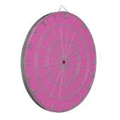 Neon Pink Solid Color | Classic Dartscheibe (Vorderseite Links)