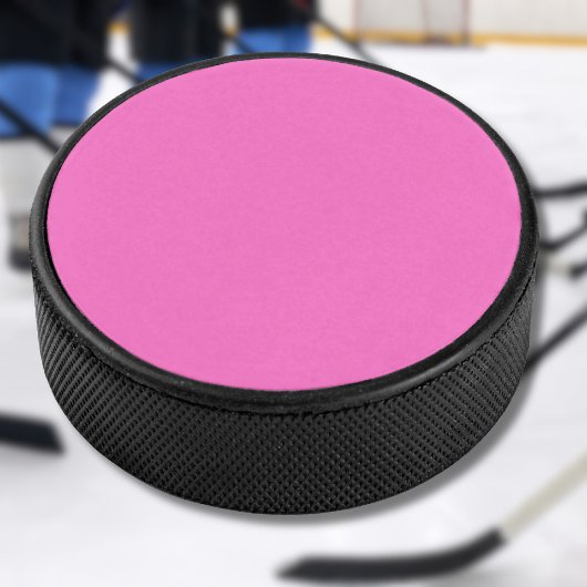 Neon Pink Solid Color | Classic Eishockey Puck