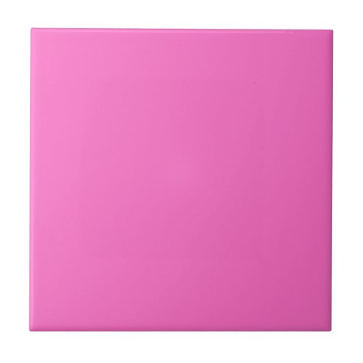 Neon Pink Solid Color | Classic | elegant Fliese (Vorderseite)