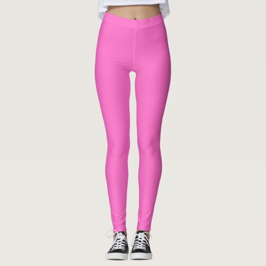 Neon Pink Solid Color | Classic Leggings (Vorderseite)