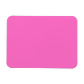 Neon Pink Solid Color | Classic Magnet (Horizontal)