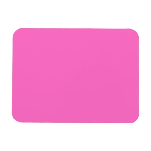 Neon Pink Solid Color | Classic Magnet (Horizontal)