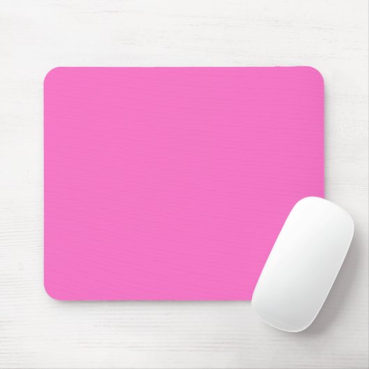 Neon Pink Solid Color | Classic Mousepad (Mit Mouse)