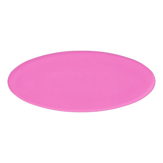 Neon Pink Solid Color | Classic Namenschild (Vorderseite)