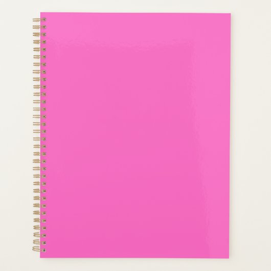 Neon Pink Solid Color | Classic Planer (Vorderseite)