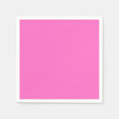Neon Pink Solid Color | Classic Serviette (Vorderseite)