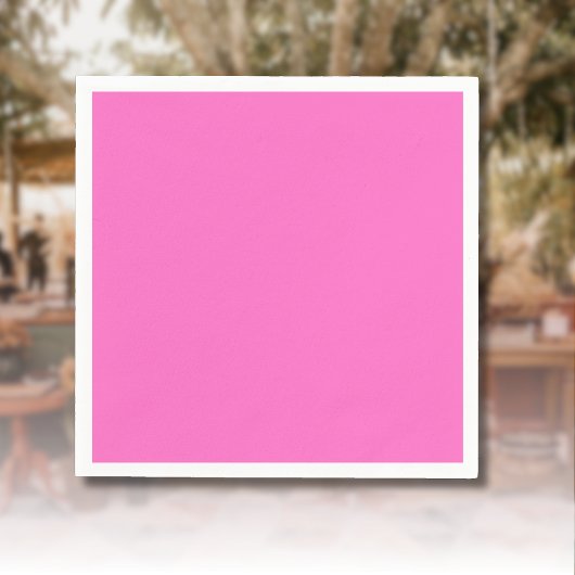 Neon Pink Solid Color | Classic Serviette