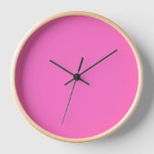 Neon Pink Solid Color | Classic Uhr (Vorderseite)