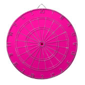 Neon Pink Solid Color Dartscheibe (vorne)