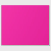 Neon Pink Solid Color Geschenkpapier (Flach)