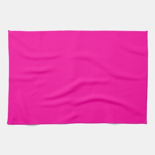 Neon Pink Solid Color Geschirrtuch (Horizontal)