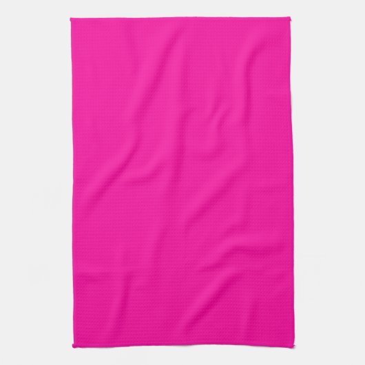 Neon Pink Solid Color Geschirrtuch (Vertikal)