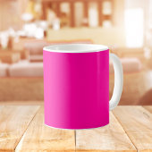 Neon Pink Solid Color Kaffeetasse