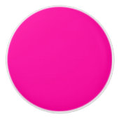 Neon Pink Solid Color Keramikknauf (Vorderseite)
