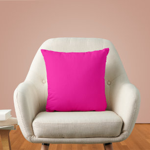 Neon Pink Solid Color Kissen