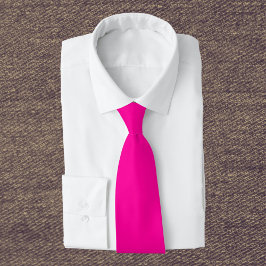 Neon Pink Solid Color Krawatte