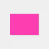 Neon Pink Solid Color Post-it Klebezettel (Vorderseite)