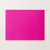 Neon Pink Solid Color Puzzle (Horizontal)