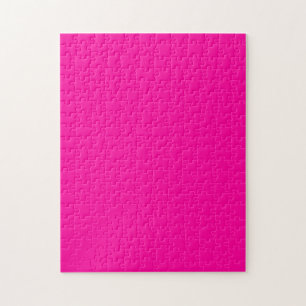 Neon Pink Solid Color Puzzle