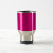 Neon Pink Solid Color Reisebecher (Mittel)