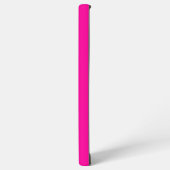 Neon Pink Solid Color Samsung Galaxy Hülle (Linke Seite)