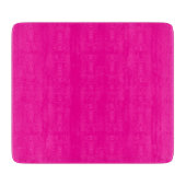 Neon Pink Solid Color Schneidebrett (Vorderseite)