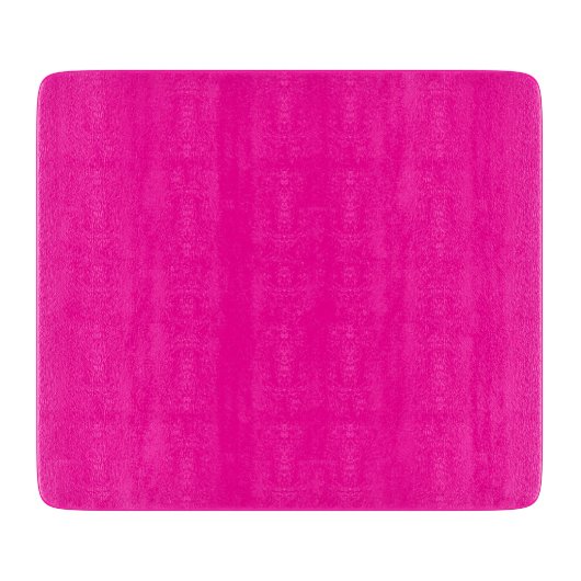 Neon Pink Solid Color Schneidebrett (Vorderseite)