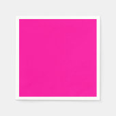 Neon Pink Solid Color Serviette (Vorderseite)