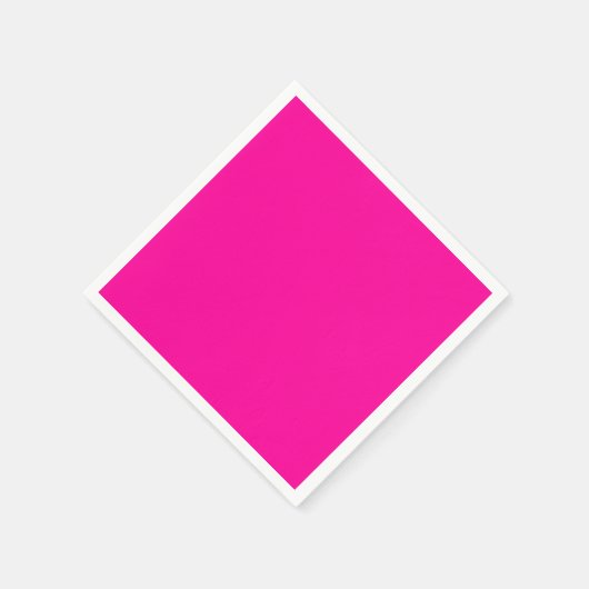 Neon Pink Solid Color Serviette (Ecke)