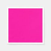 Neon Pink Solid Color Serviette (Vorderseite)